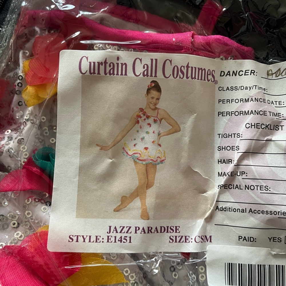 Curtain Call Costumes Jazz Paradise Kids Dance Costume - Pink
